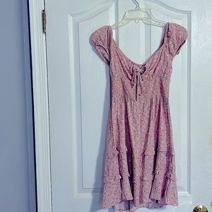 Aeropostale pink flowy dress